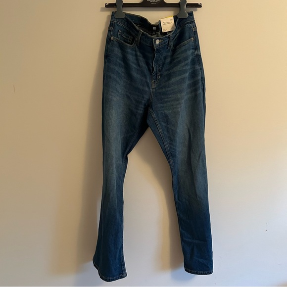 Banana Republic BR premium Denim medium wash Blue Jeans size 30 flare NWT! - Picture 2 of 8